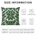 thumbnail image 6 of Outdoor Throw Pillow Cover Abstract Green Botanical Leaves Waterproof Cushion Pack Seamless Foliage on White Pillow Cases Home Decoration for Patio Garden Couch Sofa, 6 of 6