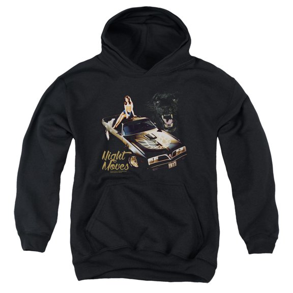 Pontiac Night Moves Youth Pullover Hoodie Sweatshirt Black