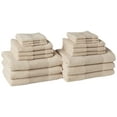 thumbnail image 1 of Modern Threads Air Cloud 18-Piece Towel Set - 100% Zero-Twist Cotton, 500 GSM, Quick Dry & Plush, Sand, 1 of 4