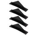 thumbnail image 3 of Difusor De Parachoques Trasero Para Coche, Curvado Negro Brillante ABS, Aleta De Tiburón Universal, 4 Uds., 3 of 7