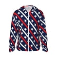 thumbnail image 2 of Lsque Patriotic Star UPF 50+ Lightweight Sun Protection Men's Women's Long Sleeve Shirt, Hoodie Performance -X-Large, 2 of 9