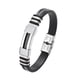 thumbnail image 1 of SGACAI Nueva pulsera de desintoxicación de acero de titanio estilo punk para hombres, pulseras de silicona B3V8 θш, 1 of 7