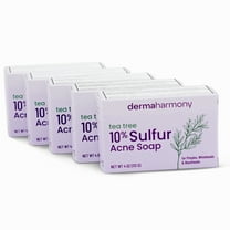 DermaHarmony 10% Sulfur and Tea Tree Bar Soap - 4 oz - (5 Bars)