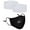 Black, variant on Adult Size Cotton Face Mask Covers with Breathing Valve, Wire Nose Bridge, Adjustable Ear Loops and two PM2.5 Carbon Filters SHIPS FROM CHICAGO - FAST DELIVERY (Red)
