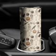 thumbnail image 3 of 20oz Beige Halloween Skull Pumpkin Cat Pattern Skinny Tumblers Stainless Steel Tumbler with Lid and Straw,Vacuum Insulated Double Wall Travel Tumbler Cups with Cleaning Brush for Coffee,Tea, 3 of 6