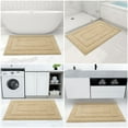 thumbnail image 6 of Smiry Microfiber Bathroom Rugs, 24"x47" Soft and Absorbent Bath Rugs, Non-Slip Machine Wash bath mats, Beige, 6 of 6