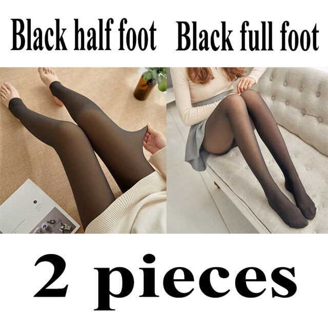 Sexy Legs Fake Translucent Warm Fleece Pantyhose Tights Thick For