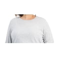 thumbnail image 2 of ID Ideology Women's Retro Recycled Long Sleeve Top Gray Size 2X, 2 of 3
