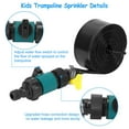 thumbnail image 3 of Trampoline Sprinkler for Kids, Outdoor Trampoline Water Park Play Sprinklers Toys,Trampoline Accessories (39 ft, Black), 3 of 5