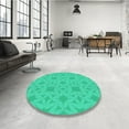thumbnail image 3 of Ahgly Company Indoor Rectangle Patterned SpringGreen Area Rugs, 6' x 9', 3 of 6