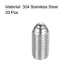 thumbnail image 3 of Ball Point Set Screws, M10 x 20mm 304 Stainless Steel Metric Spring Hex Socket Screw 20pack, 3 of 7