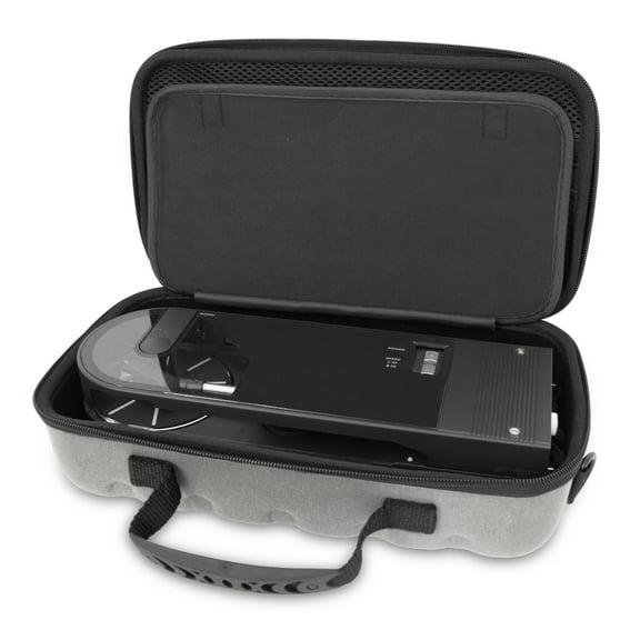 CASEMATIX Travel Case fits AudioTechnica AT-SB727 Sound Burger Portable Turntable with Bluetooth - Case Only, Gray