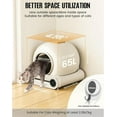 thumbnail image 4 of 65L Automatic Smart Cat Litter Box Self Cleaning Fully Enclosed Cat Litter Box Pet Toilet Litter Tray Pet Products(Ti Pro with APP), 4 of 8