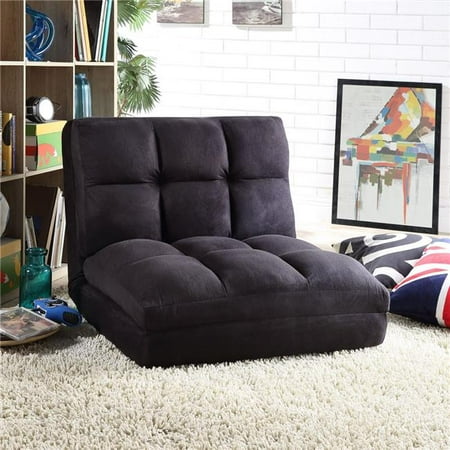 Microsuede Modern Flip Chair Foam Filling Amp Steel Frame Black Canada Microsuede Modern Flip Chair Foam, Flip Chair Bed Canada