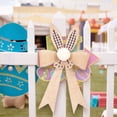 thumbnail image 4 of Hometravel Easter Bunny Ear Bow Ornament, Faux Ribbon Bow for Holiday Decoration, Handmade Bow for Spring Craft, Decorative Accent for Wreath, Gift, Basket, Garland, Door, 4 of 9