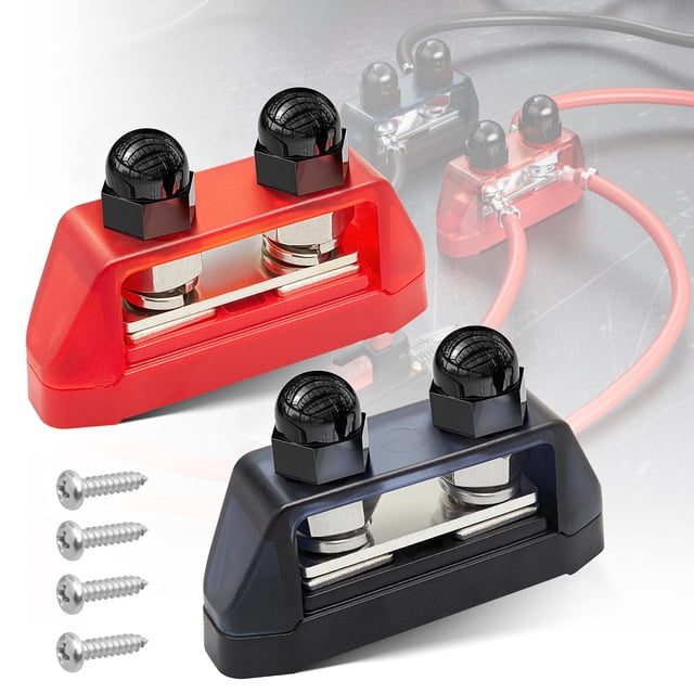 Bloque de distribución de energía RED WOLF 2 piezas 250 A 12-48 V DC