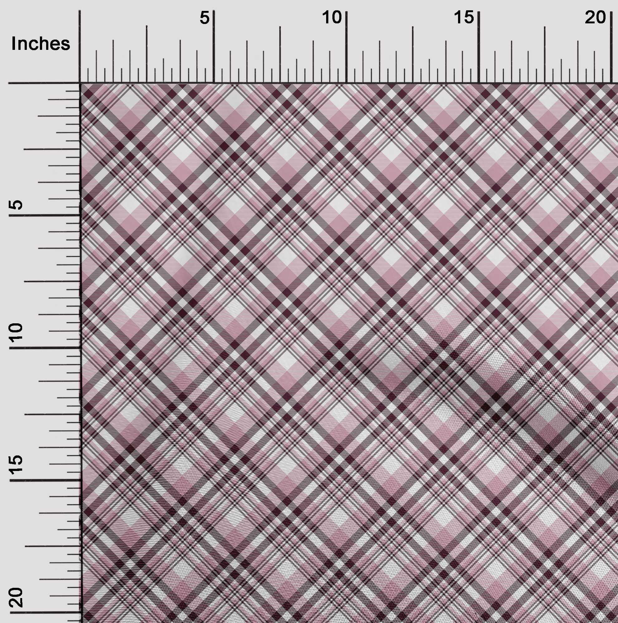 oneOone Cotton Jersey Light Pink Fabric Plaid Sewing Craft Projects Fabric Prints By Yard 58 Inch Wide