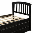 thumbnail image 6 of Harper & Bright Designs Captain's Bed Platform with 6 Drawers, Wood Twin Storage Daybed Frame, 6 of 8