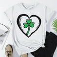 thumbnail image 2 of El Día de San Patricio Manga Corta Cuello Redondo Suéter Casual Top, Ligero 95% Poliéster 5% Blusa de Spandex para Vacaciones Y Uso Diario, Tops de Mujer Casual, 2 of 5