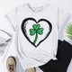 thumbnail image 4 of El Día de San Patricio Manga Corta Cuello Redondo Suéter Casual Top, Ligero 95% Poliéster 5% Blusa de Spandex para Vacaciones Y Uso Diario, Tops de Mujer Casual, 4 of 5