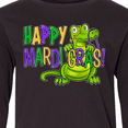 thumbnail image 4 of Inktastic Happy Mardi Gras Cute Alligator with Beads Long Sleeve Youth T-Shirt, 4 of 5