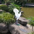 thumbnail image 6 of Outdoor Garden Statue Miniature Sculptures Crane Novelty Standing Bird Statues Decoy for Tabletop Lawn Home Swimming Pool Decoration 11cm, 6 of 9
