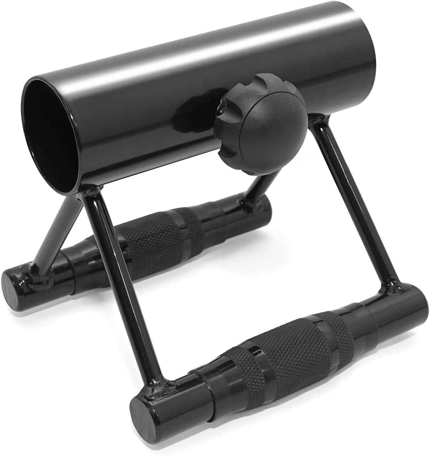 Yes4All Double D Grip Landmine With Rubber Handle Black