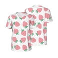 thumbnail image 6 of Rocae Strawberry for Breathable Men's Baseball T-Shirt Fashionable Casual Baseball Jersey, Moisture-wicking Sportswear 4X-Large, 6 of 9