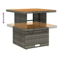 thumbnail image 2 of vidaXL 5 Piece Garden Dining Set with Cushions Grey Poly Rattan, 2 of 5