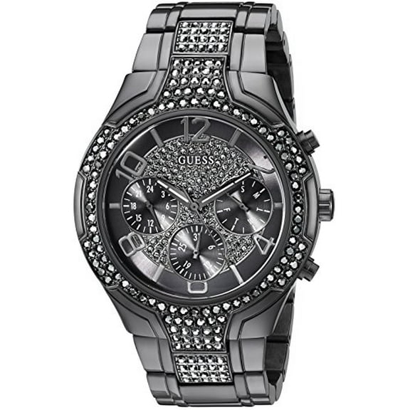 GUESS Women's Gunmetal Chronograph Watch U0628L5