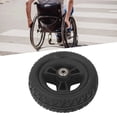 thumbnail image 1 of Roue de Fauteuil Roulant, Roue de Marche en PU de 6 Pouces Antidérapante pour Remplacement, 1 of 8