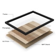 thumbnail image 5 of Framed Print Wall Art Set of 2 - Neutral Abstract Color Blocks Poster Art - 2 Pieces Minimalist Modern Wall Decor for Living Room - 8"x10"x2 Black, 5 of 8