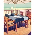 thumbnail image 2 of Outdoor Tablecloth with Umbrella Hole for Patio/Picnic/Party/Camping, Navy Blue Black Waterproof Table Cloth Rectangle Table Cover Washable, Grey White Patchwork Abstract Geometric (60"x 120"), 2 of 7