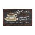 thumbnail image 2 of Coffee Black Vintage Pattern Kitchen Mat Set Of 2,Kitchen Rugs Mats with Dirty Resistance,washable,Non-Slip,kitchen Rugs and Mats 17.7x24+17.7x48inch, 2 of 7