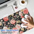 thumbnail image 4 of Long Mouse Pads for Desk,Pioneer Flower Floral Print Pattern Desk Mats on Top Of Desks, Desk Mouse Pad Extra Large with 3mm Non-Slip Base and Stitched Edge for Gaming,Office,Work,Home 31.5"x15.7", 4 of 6
