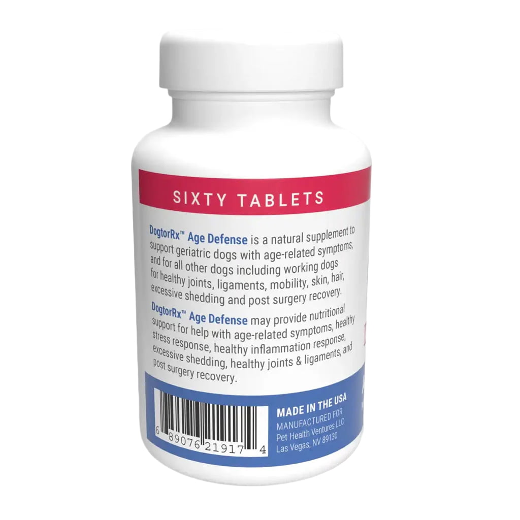DogtorRx Age Defense Natural Supplement for Dogs of All Ages, 60 tablets