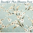 thumbnail image 4 of Cozy Line Aqua Teal Turquoise Floral Blooming Cotton Reversible Quilt Bedding Set, 4 of 6