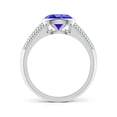 thumbnail image 2 of Angara Natural 1.25 Ct. Tanzanite Solitaire Ring in 14K White Gold for Women (Ring Size: 12), 2 of 8