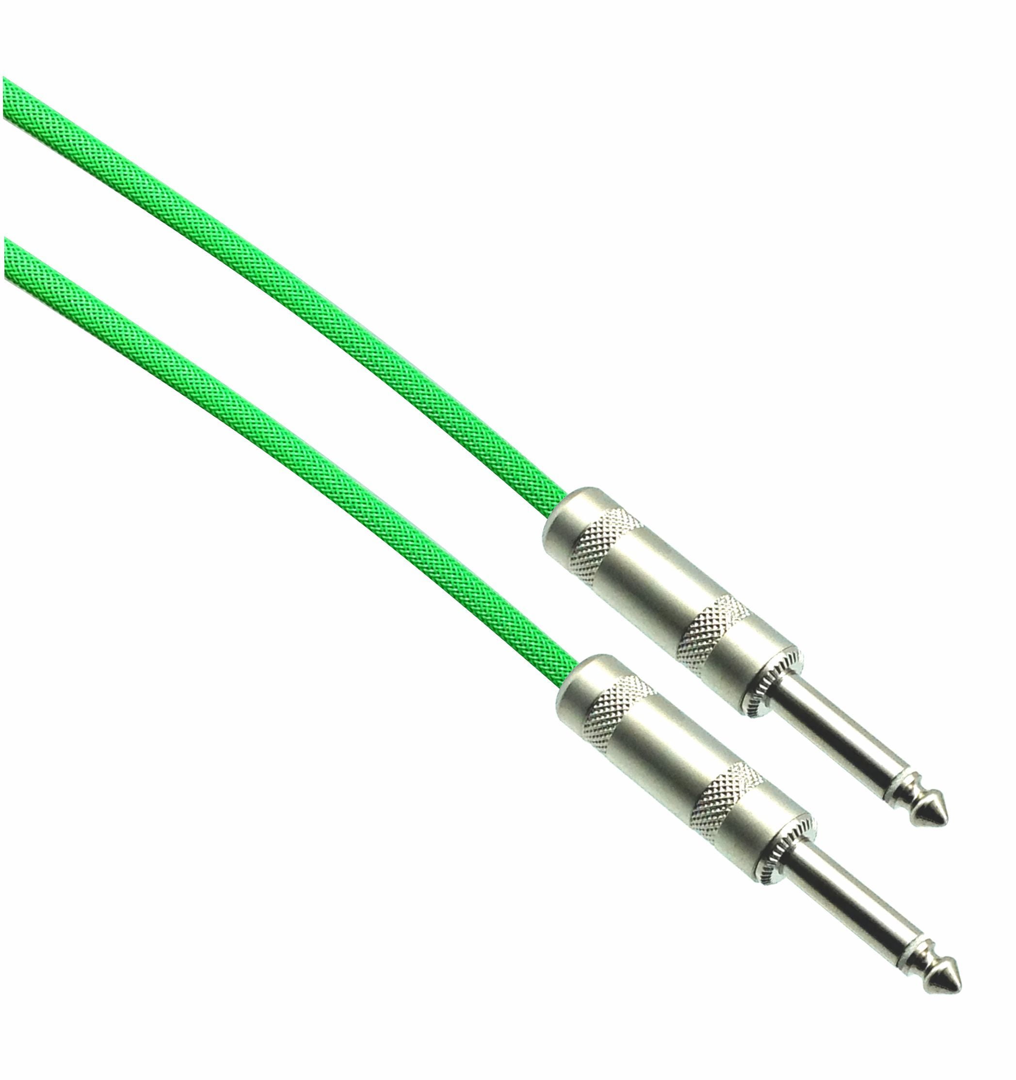 NEON GREEN Designer Series Guitar Cables Straight to Straight
