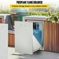 thumbnail image 2 of VEVOR Tiroir de Réservoir de Propane pour Cuisine Extérieure 16l X 22h X 16p Pouces Tiroir de Propane pour BBQ avec Poignée Tiroir de Réservoir de Propane en Acier Inoxydable pour Cuisine Extérieure, 2 of 9