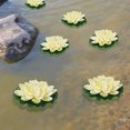 thumbnail image 4 of 6 flores de loto de espuma flotante artificial, con adornos de nenúfares, perfectas para patio koi. Fokelyi LN-0978, 4 of 7