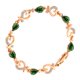 thumbnail image 4 of de oro Retro para mujer Flor hueca Dama Moda Joyería Cumpleaños Verde Sunnimix Pulsera de moda para mujer, 4 of 8