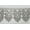Altotux_UB052_gray, variant on 3" Embroidered Floral 12 Colors Venice Lace Trim Guipure By Yardage (Gray)