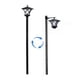 thumbnail image 4 of pstuiky Postes de luz para exteriores lámparas de pie decorativas vintage para patio jardín patio puerta delantera o trasera lámparas solares de pie para exteriores., 4 of 7