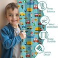 thumbnail image 3 of Blackout Kids Curtains,Cartoon Traffic Vehicles Boats Light Blue Pattern Childrens Insulated Curtains Set Of 2,Bedroom Essentials,Toddler Room Decor 52"x84", 3 of 5