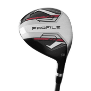 Wilson Men's Profile Complete Golf Set - Right Hand with Stand Bag, Black/Red/Silver