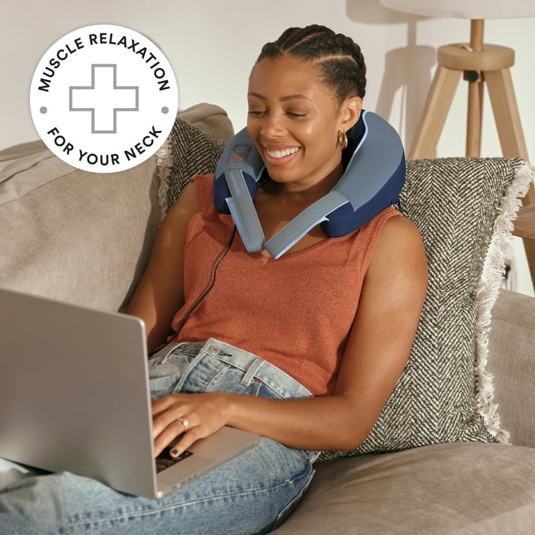Homedics Neck Massager with Comfort Foam Vibration and Soothing Heat