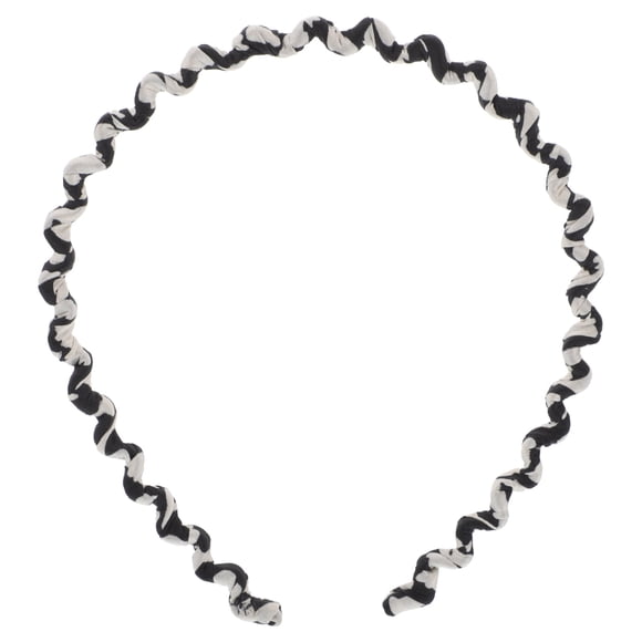 KAKOWELY headband for curly hair Wavy Headband Fabric Hair Bands Cows Print For Men Women Headband For Washing Face Makeup Sports Nonslip Thin Men Hairband