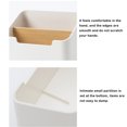 thumbnail image 3 of Justharion Remote Control Holder 2-Slots Simple Storage Box Phone Cosmetics Stationery Organizer Household Living Room Supplies, 3 of 6