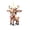 I, variant on Hyknon Cute Acrylic Christmas Ornaments Pendant, Clear 2D Flat Festive Decor with Hanging Rope, Thick Reindeer Rearview Mirror Pendant, Portable Hanging Decor for Xmas Tree Car Backpack Holiday Gifts
